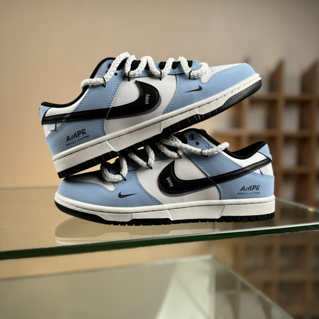 280 Nike SB Dunk Low 逍遥游 蓝白黑小勾绑带 BB0620-113