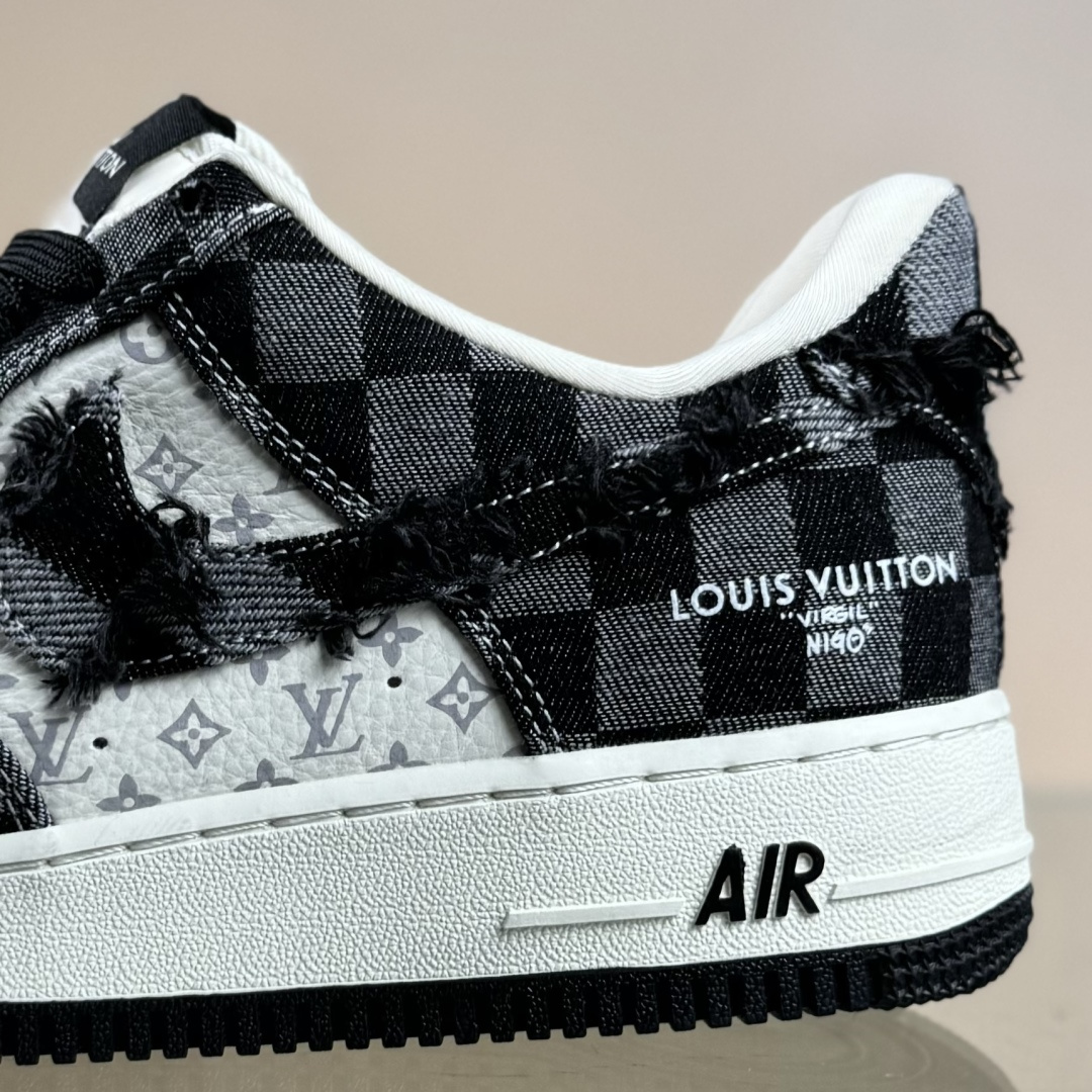 260 Nike Air Force 1'07 Low LV联名 白黑 空军一号低帮休闲板鞋 YF9511-817