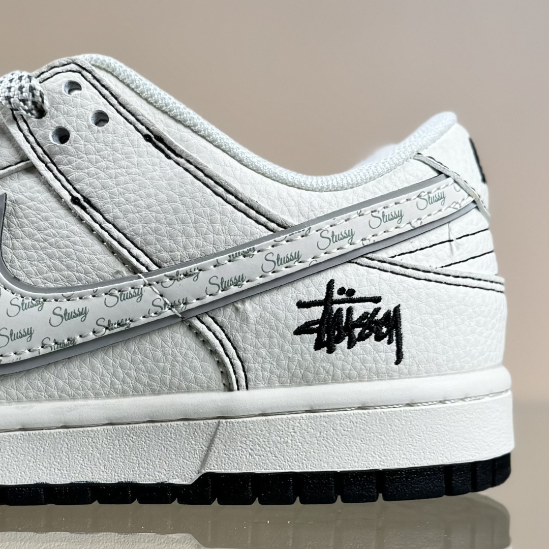 280 Nike SB Dunk Low 斯图西联名 米黑线灰银 高端定制 低帮休闲板鞋 HH7518-097