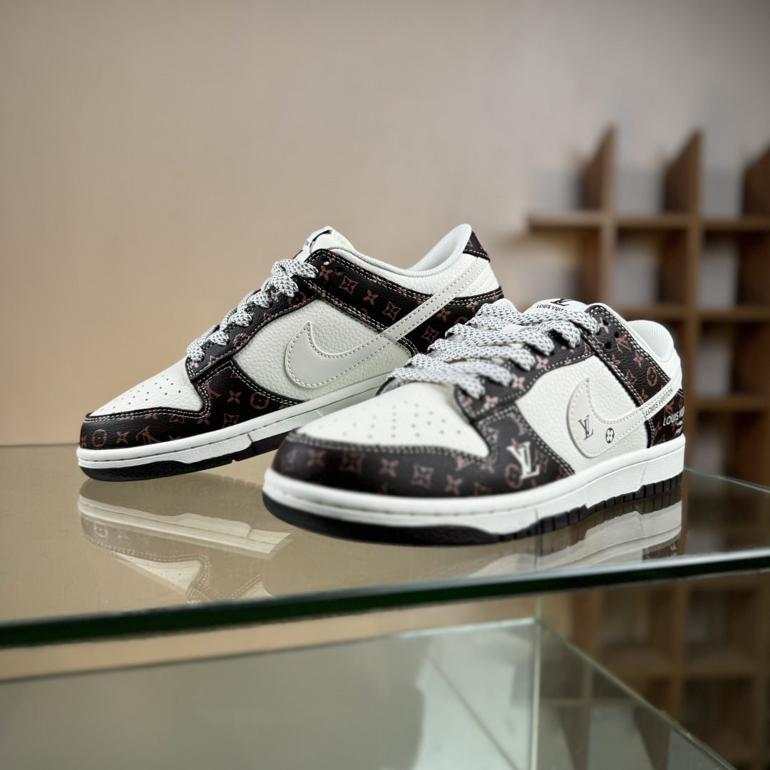 280 Nike SB Dunk Low LV联名 白棕经典 周年高端定制 低帮休闲板鞋 CX5050-Y05
