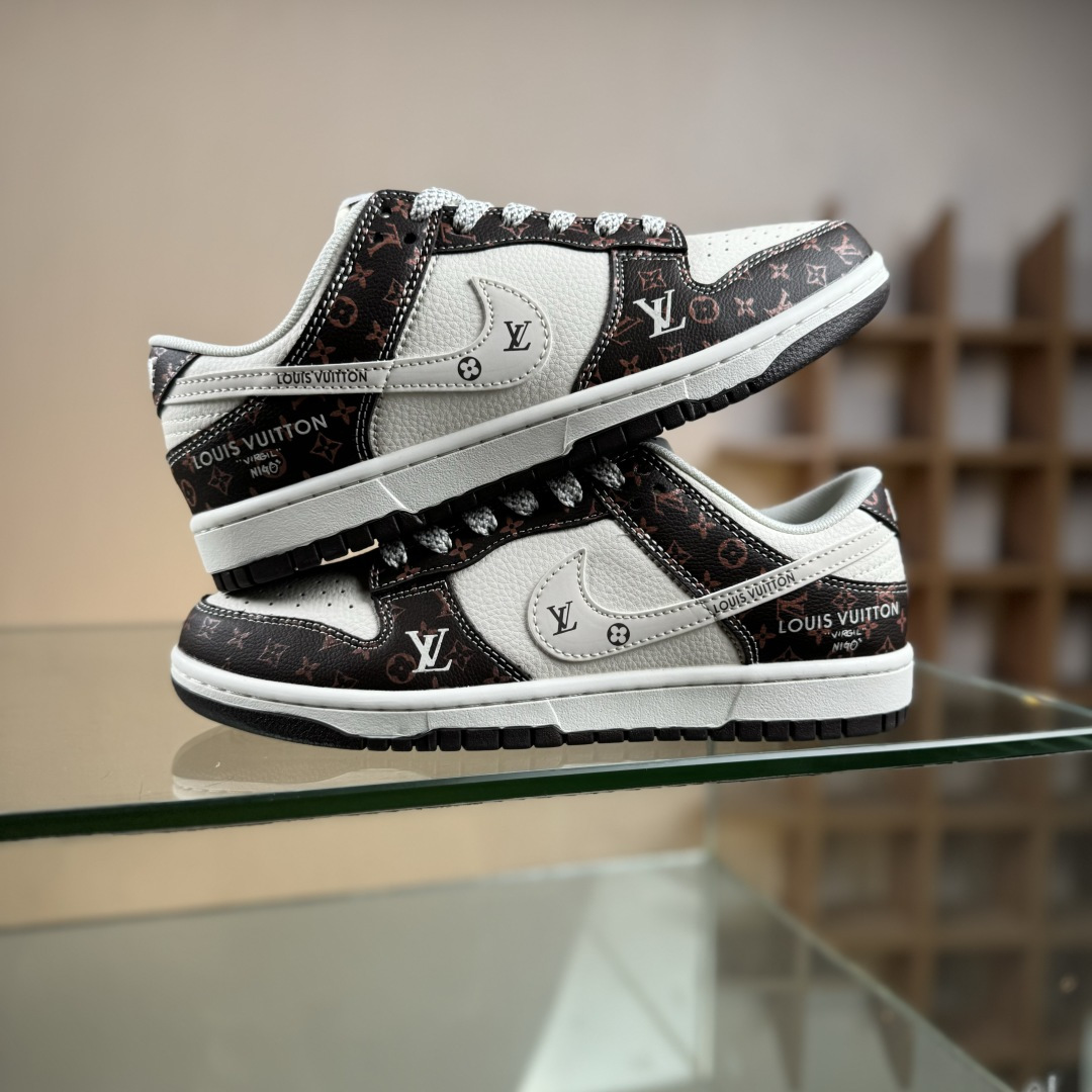 280 Nike SB Dunk Low LV联名 白棕经典 周年高端定制 低帮休闲板鞋 CX5050-Y05