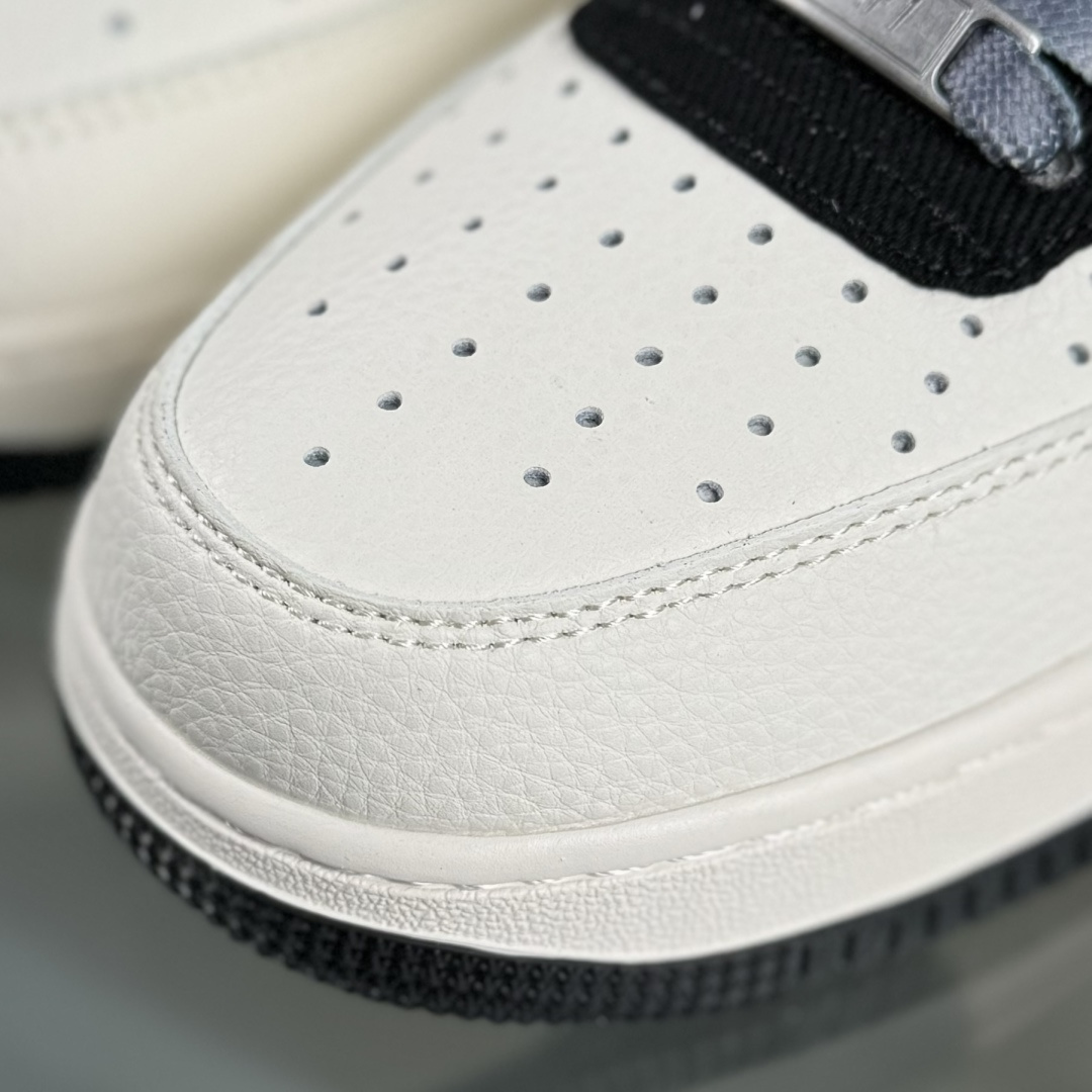 260 Nike Air Force 1'07 Low 古驰联名 米白黑帆布钩 空军一号低帮休闲板鞋 XD2588-605