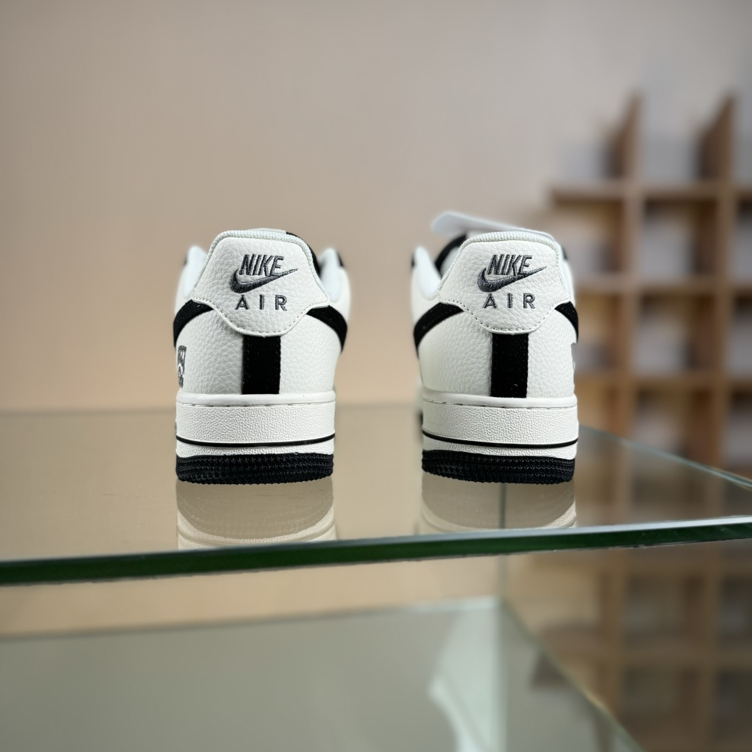 260 Nike Air Force 1'07 Low 古驰联名 米白黑帆布钩 空军一号低帮休闲板鞋 XD2588-605
