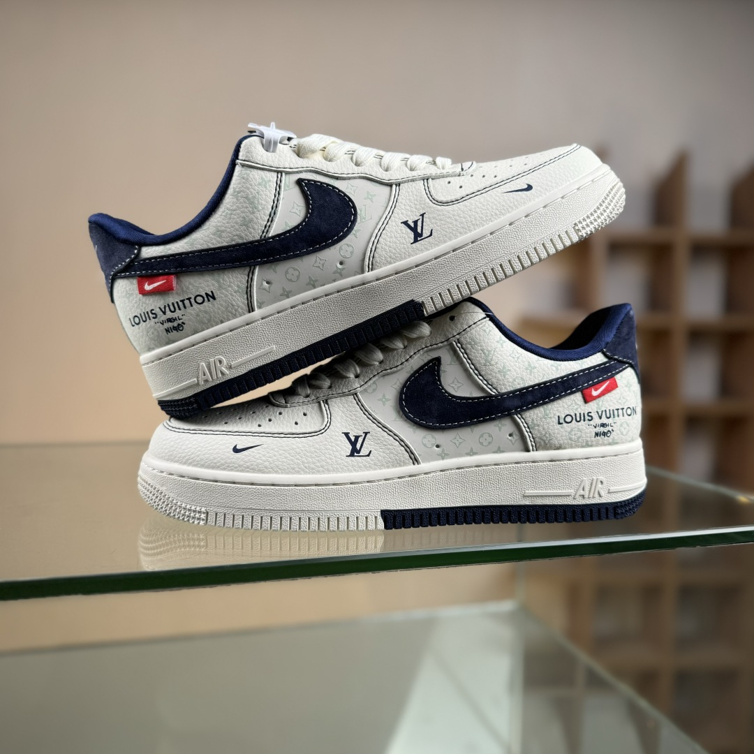 260 Nike Air Force 1'07 Low LV联名 印花米蓝勾 空军一号低帮休闲板鞋 MZ9588-817