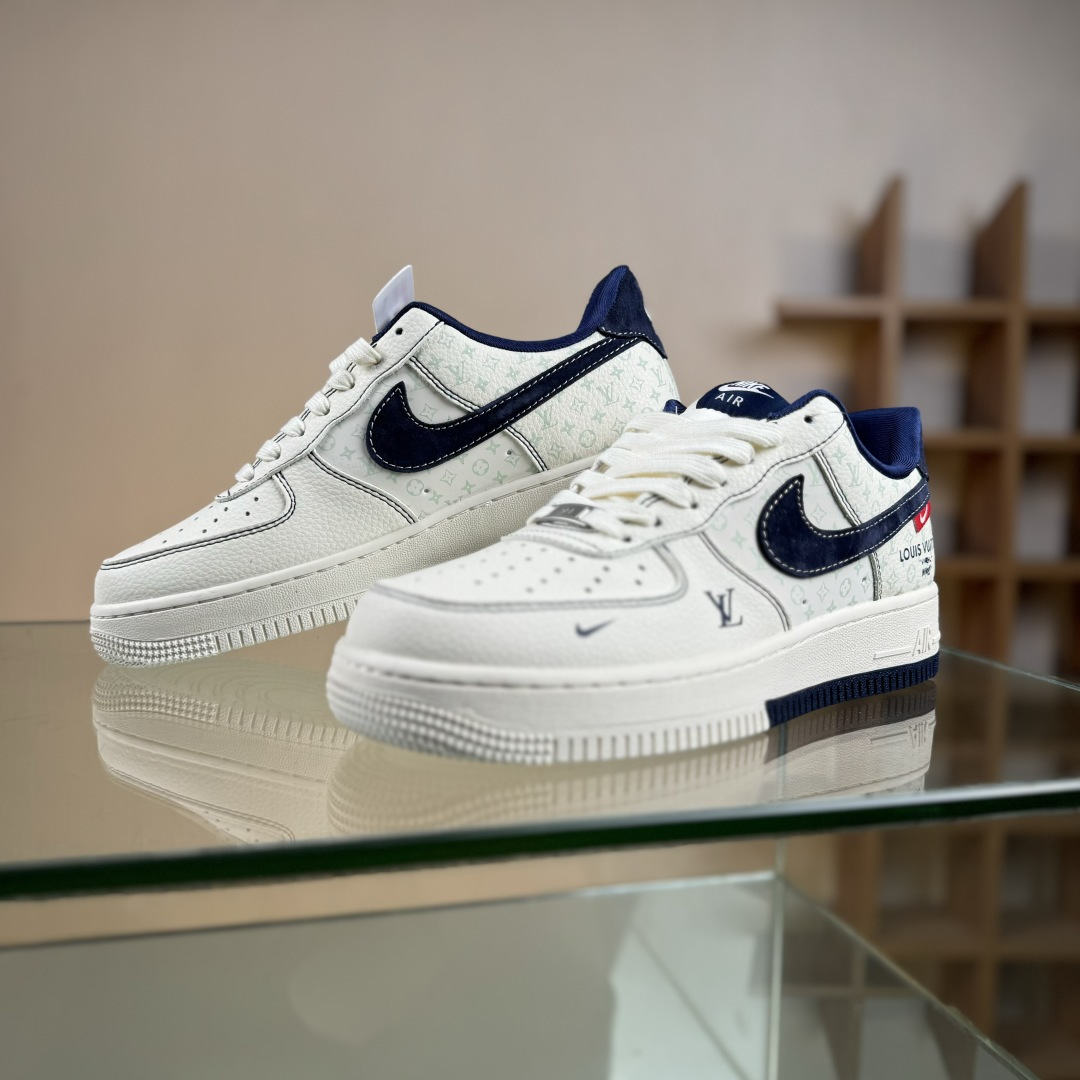 260 Nike Air Force 1'07 Low LV联名 印花米蓝勾 空军一号低帮休闲板鞋 MZ9588-817