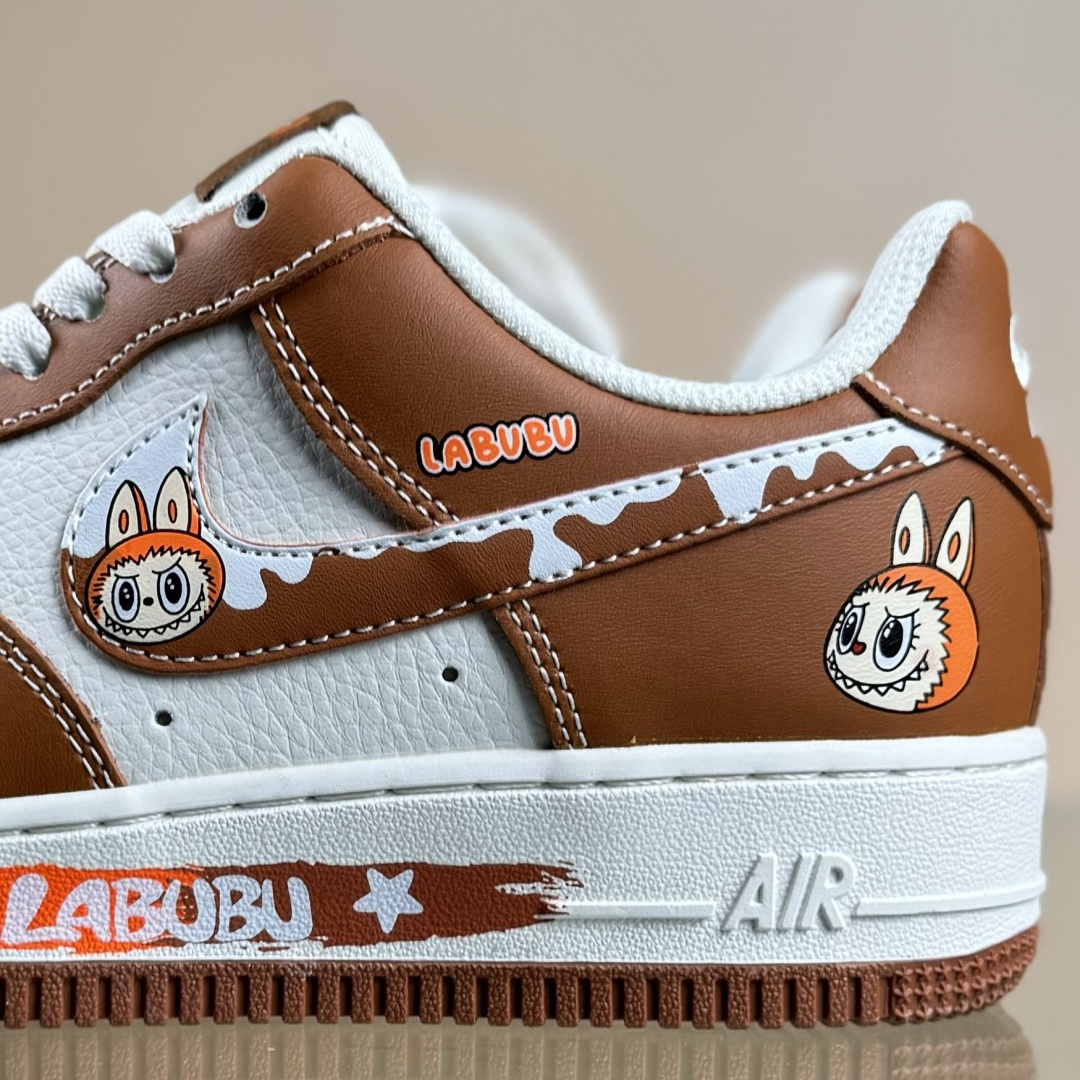 260 Nike Air Force 1 Low 07 x LABUBU 棕白 KJ5188-003