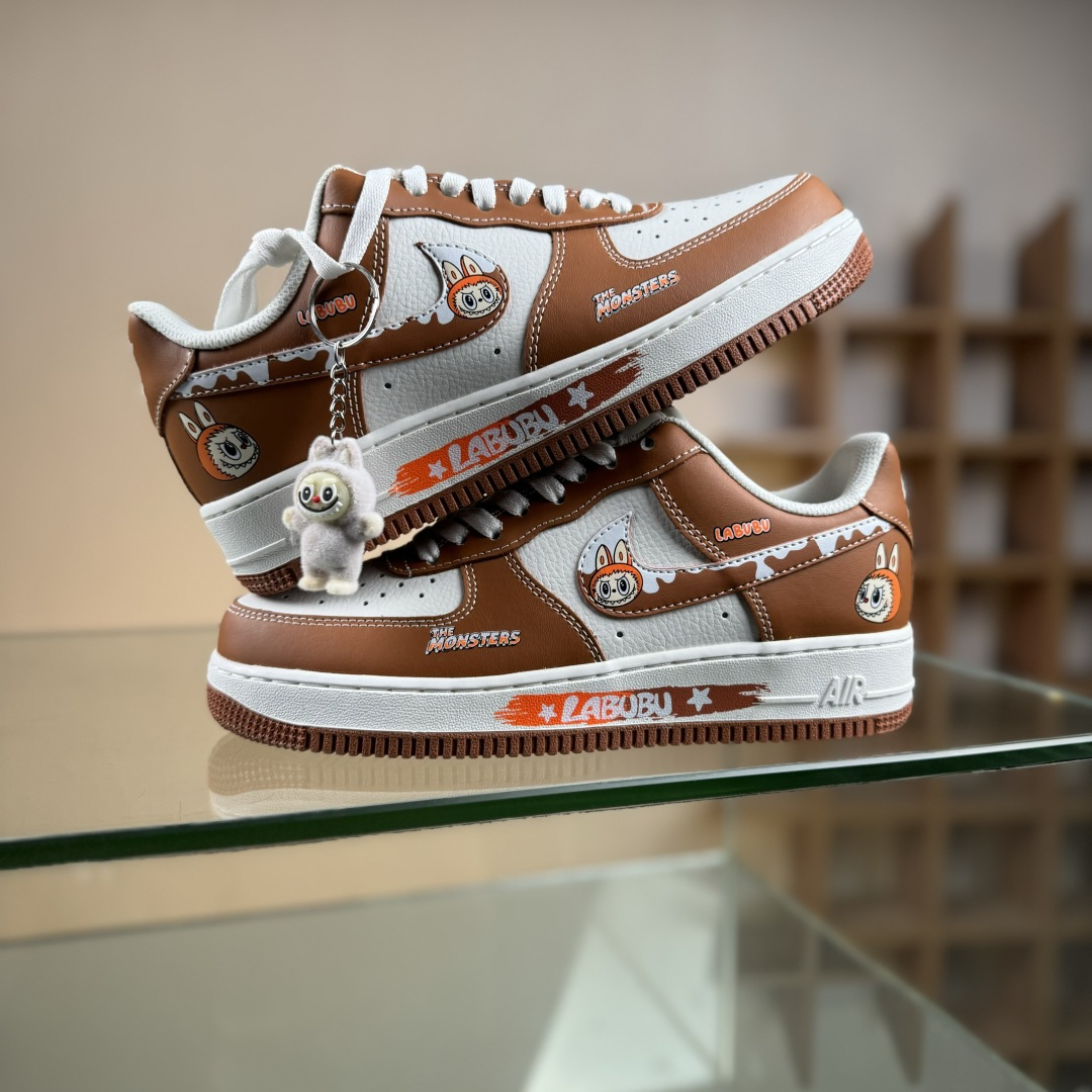 260 Nike Air Force 1 Low 07 x LABUBU 棕白 KJ5188-003
