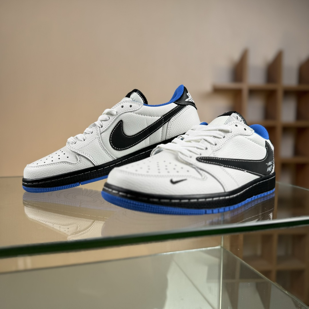 280 Travis Scott x Fragment Design x Air Jordan 1 Low SP AJ1 乔1联名 蓝底鬼脸 低帮文化休闲板鞋 DZ5899-027