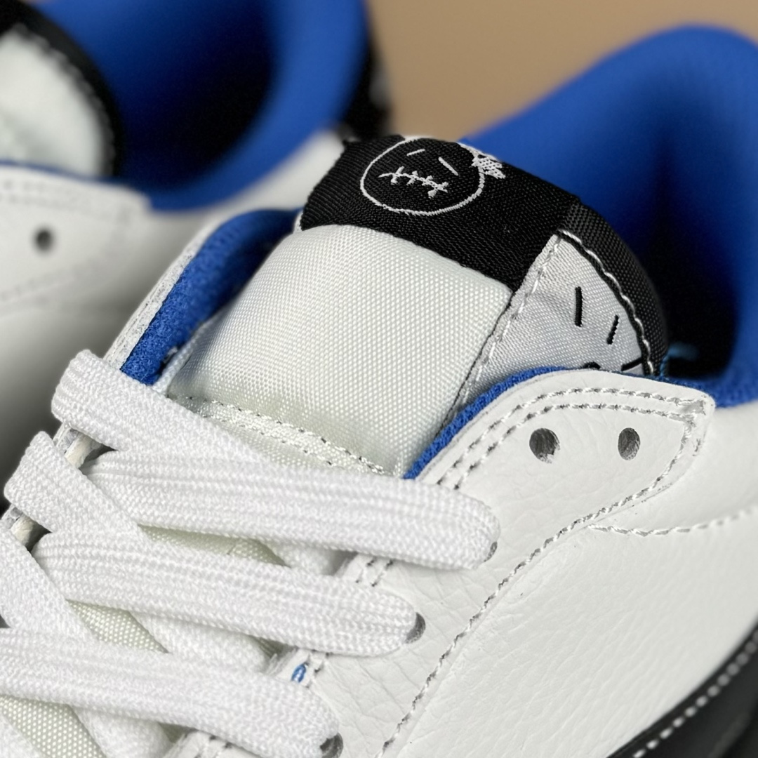 280 Travis Scott x Fragment Design x Air Jordan 1 Low SP AJ1 乔1联名 蓝底鬼脸 低帮文化休闲板鞋 DZ5899-027