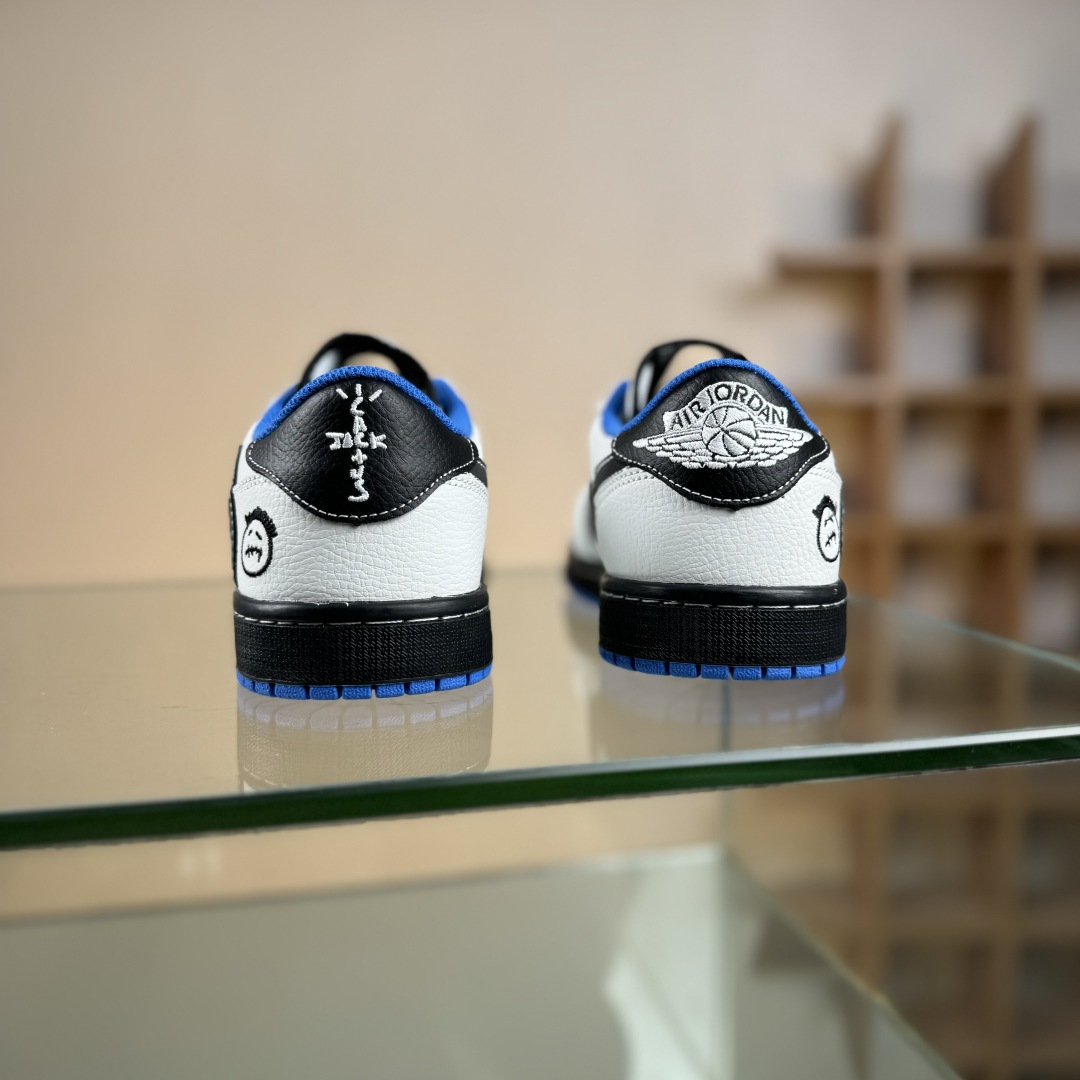 280 Travis Scott x Fragment Design x Air Jordan 1 Low SP AJ1 乔1联名 蓝底鬼脸 低帮文化休闲板鞋 DZ5899-027