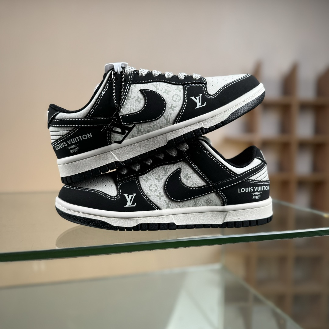 280 Nike SB Dunk Low x Louis Vuitton 黑白满天星 CS1688-111