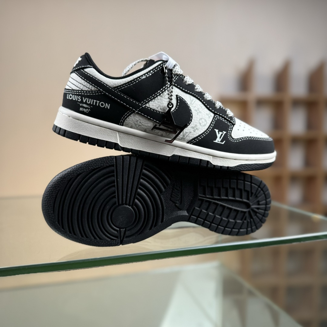 280 Nike SB Dunk Low x Louis Vuitton 黑白满天星 CS1688-111