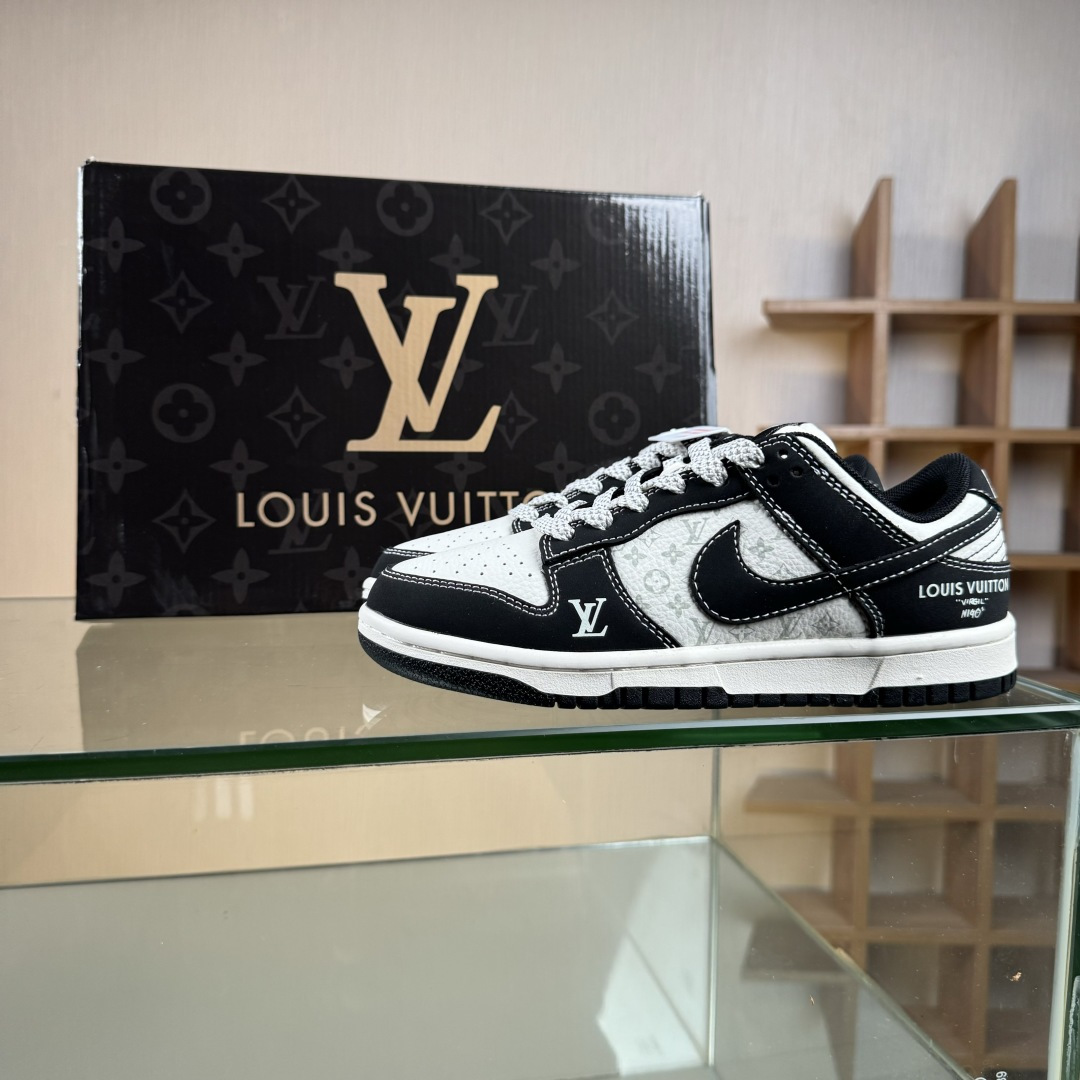 280 Nike SB Dunk Low x Louis Vuitton 黑白满天星 CS1688-111