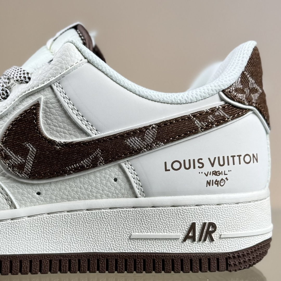 Nike Air Force 1'07 Low LV联名 米棕牛仔勾 空军一号低帮休闲板鞋 SM6668-109-莆田鞋,莆田鞋货源,高仿鞋,高仿鞋货源,安福档口,莆田高仿鞋,莆田鞋批发,高仿鞋批发,莆田高仿运动鞋,高仿运动鞋,莆田运动鞋 Nike Air Force 1'07 Low LV联名 米棕牛仔勾 空军一号低帮休闲板鞋 SM6668-109