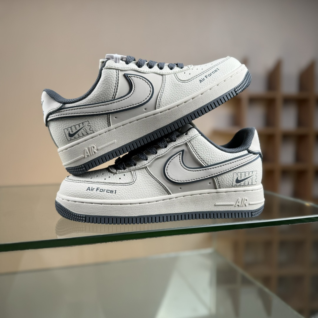 260 Nike Air Force 1'07 Low 米深灰兔八哥 空军一号低帮休闲板鞋 JP8028-014