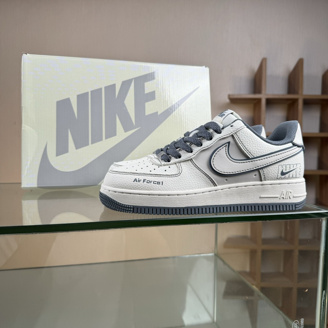 260 Nike Air Force 1'07 Low 米深灰兔八哥 空军一号低帮休闲板鞋 JP8028-014