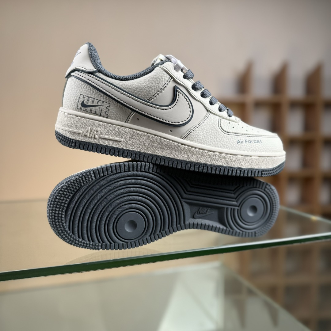 260 Nike Air Force 1'07 Low 米深灰兔八哥 空军一号低帮休闲板鞋 JP8028-014