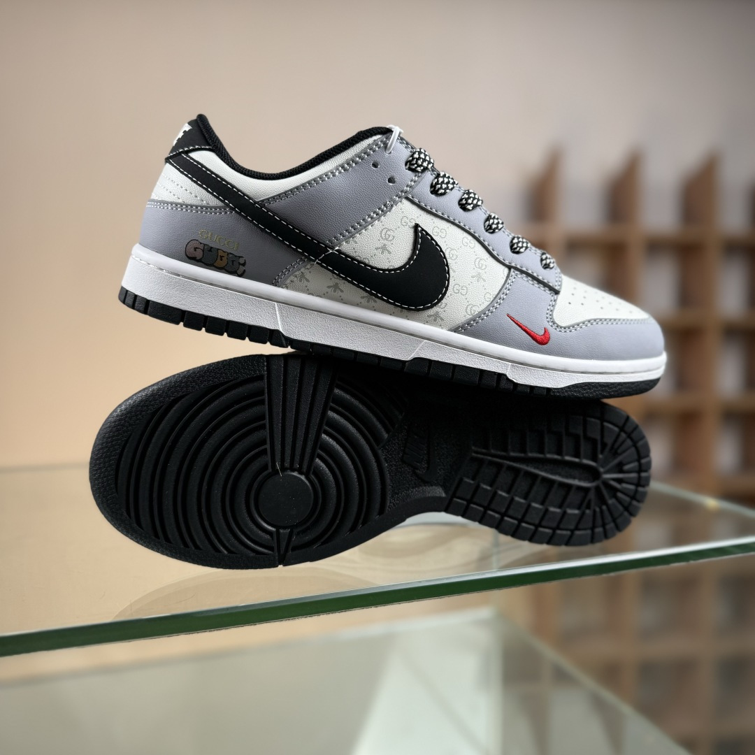 Nike SB Dunk Low x GUCCI 灰白黑小勾满天星 CS1688-134-莆田鞋,莆田鞋货源,高仿鞋,高仿鞋货源,安福档口,莆田高仿鞋,莆田鞋批发,高仿鞋批发,莆田高仿运动鞋,高仿运动鞋,莆田运动鞋 Nike SB Dunk Low x GUCCI 灰白黑小勾满天星 CS1688-134