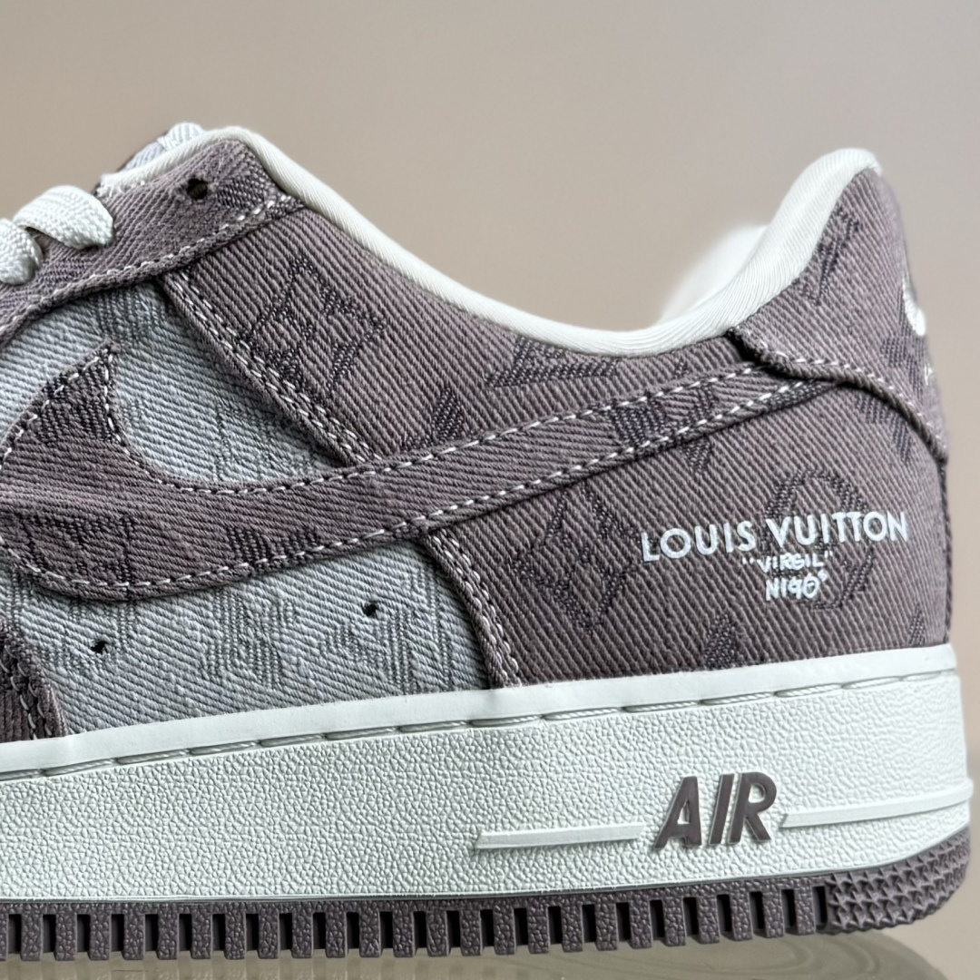 Nike Air Force 1 Low 07 x Louis Vuitton 棕灰牛仔 YF9511-821-莆田鞋,莆田鞋货源,高仿鞋,高仿鞋货源,安福档口,莆田高仿鞋,莆田鞋批发,高仿鞋批发,莆田高仿运动鞋,高仿运动鞋,莆田运动鞋 Nike Air Force 1 Low 07 x Louis Vuitton 棕灰牛仔 YF9511-821