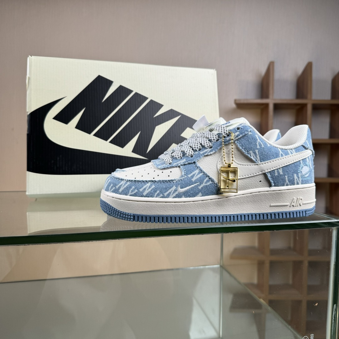 260 Nike Air Force 1 Low 07 x MLB 蓝白小勾满天星 XY2025-002