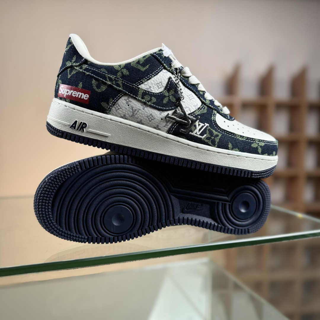 Nike Air Force 1 Low 07 x Louis Vuitton x Superme 黑白 YF9511-819-莆田鞋,莆田鞋货源,高仿鞋,高仿鞋货源,安福档口,莆田高仿鞋,莆田鞋批发,高仿鞋批发,莆田高仿运动鞋,高仿运动鞋,莆田运动鞋 Nike Air Force 1 Low 07 x Louis Vuitton x Superme 黑白 YF9511-819