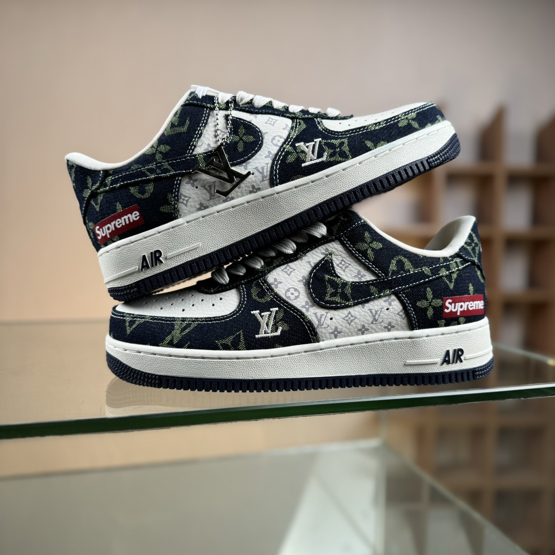 Nike Air Force 1 Low 07 x Louis Vuitton x Superme 黑白 YF9511-819-莆田鞋,莆田鞋货源,高仿鞋,高仿鞋货源,安福档口,莆田高仿鞋,莆田鞋批发,高仿鞋批发,莆田高仿运动鞋,高仿运动鞋,莆田运动鞋 Nike Air Force 1 Low 07 x Louis Vuitton x Superme 黑白 YF9511-819