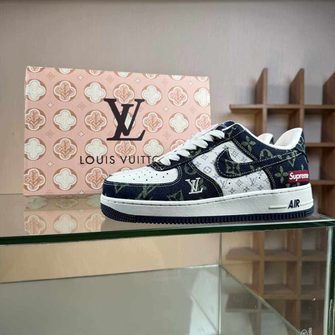 Nike Air Force 1 Low 07 x Louis Vuitton x Superme 黑白 YF9511-819-莆田鞋,莆田鞋货源,高仿鞋,高仿鞋货源,安福档口,莆田高仿鞋,莆田鞋批发,高仿鞋批发,莆田高仿运动鞋,高仿运动鞋,莆田运动鞋 Nike Air Force 1 Low 07 x Louis Vuitton x Superme 黑白 YF9511-819