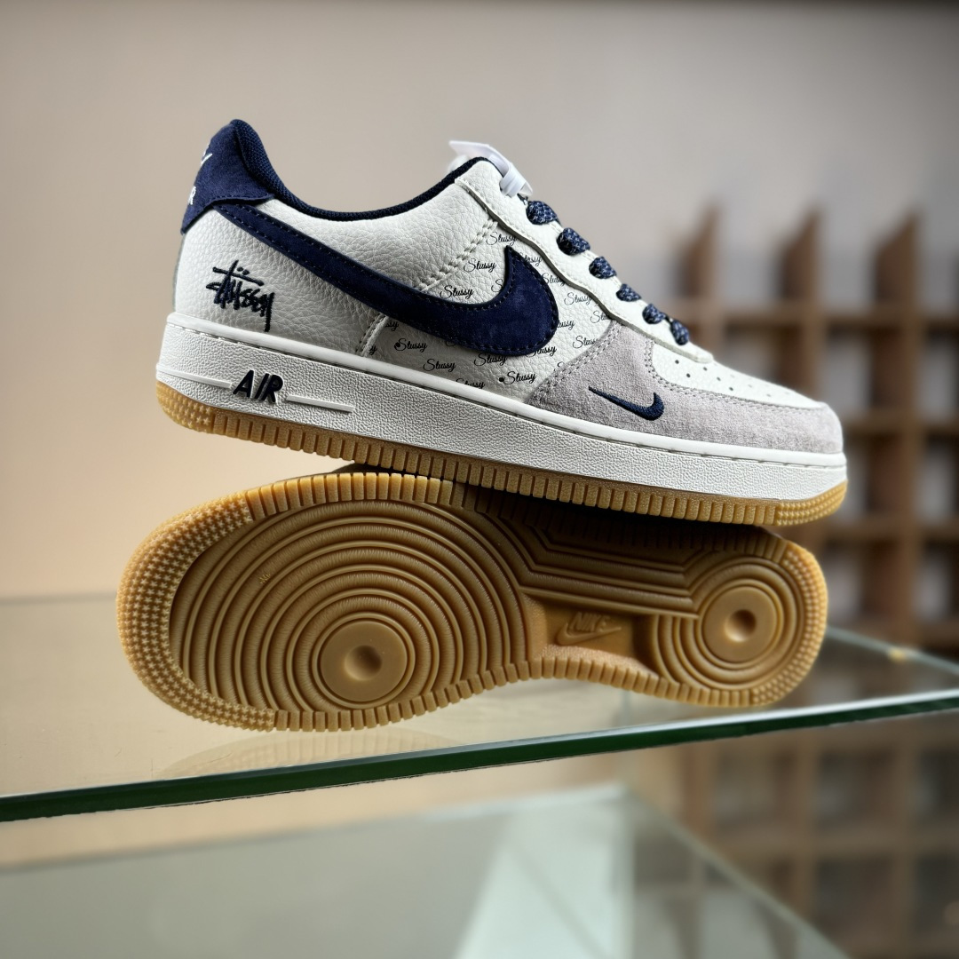 Nike Air Force 1 Low 07 x Stussy 灰白蓝小勾满天星 JS8028-016-莆田鞋,莆田鞋货源,高仿鞋,高仿鞋货源,安福档口,莆田高仿鞋,莆田鞋批发,高仿鞋批发,莆田高仿运动鞋,高仿运动鞋,莆田运动鞋 Nike Air Force 1 Low 07 x Stussy 灰白蓝小勾满天星 JS8028-016