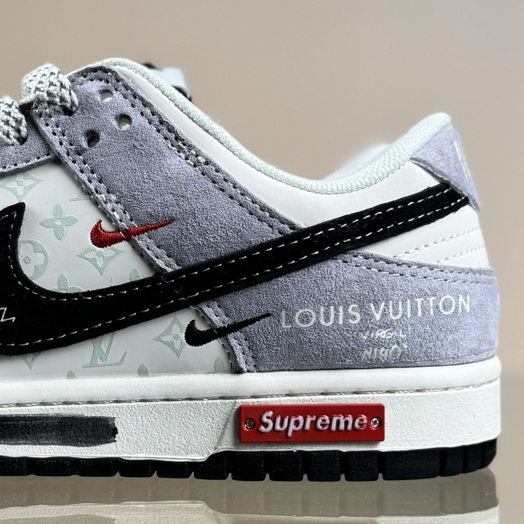 Nike SB Dunk Low x Louis Vuitton x Superme 灰白黑双小勾满天星 CX5050-Y18-莆田鞋,莆田鞋货源,高仿鞋,高仿鞋货源,安福档口,莆田高仿鞋,莆田鞋批发,高仿鞋批发,莆田高仿运动鞋,高仿运动鞋,莆田运动鞋 Nike SB Dunk Low x Louis Vuitton x Superme 灰白黑双小勾满天星 CX5050-Y18