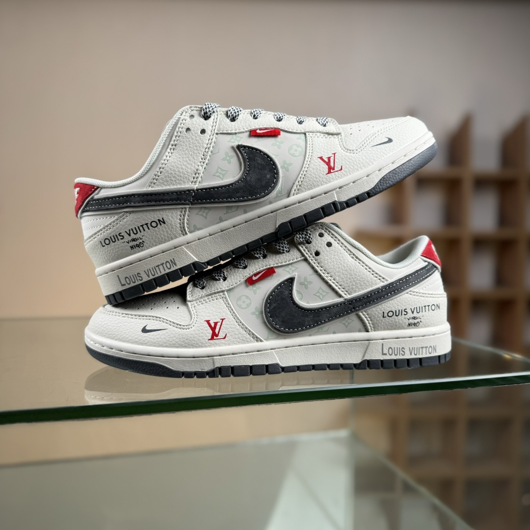 Nike SB Dunk Low x Louis Vuitton 白灰小勾满天星 HT5088-606-莆田鞋,莆田鞋货源,高仿鞋,高仿鞋货源,安福档口,莆田高仿鞋,莆田鞋批发,高仿鞋批发,莆田高仿运动鞋,高仿运动鞋,莆田运动鞋 Nike SB Dunk Low x Louis Vuitton 白灰小勾满天星 HT5088-606