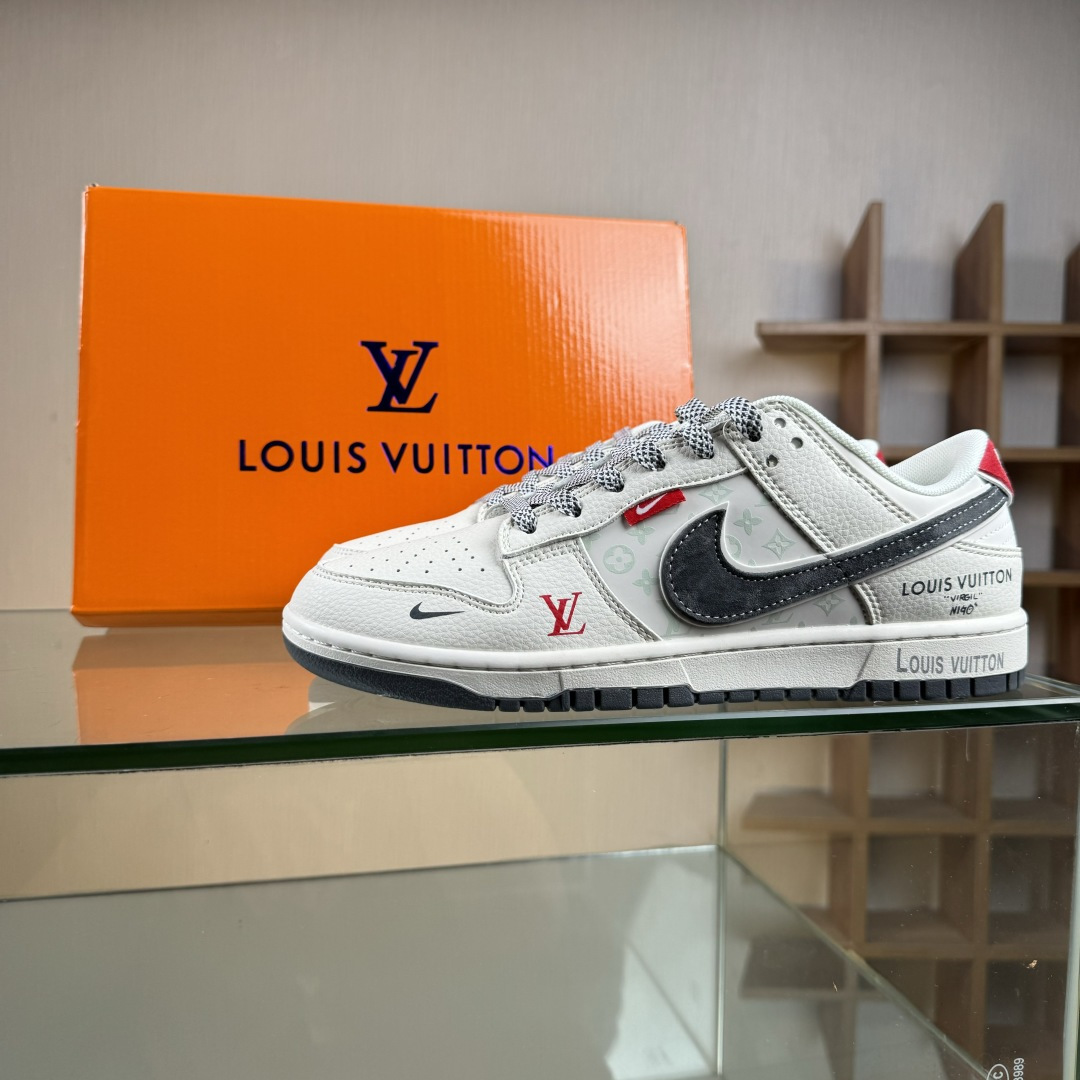 Nike SB Dunk Low x Louis Vuitton 白灰小勾满天星 HT5088-606-莆田鞋,莆田鞋货源,高仿鞋,高仿鞋货源,安福档口,莆田高仿鞋,莆田鞋批发,高仿鞋批发,莆田高仿运动鞋,高仿运动鞋,莆田运动鞋 Nike SB Dunk Low x Louis Vuitton 白灰小勾满天星 HT5088-606