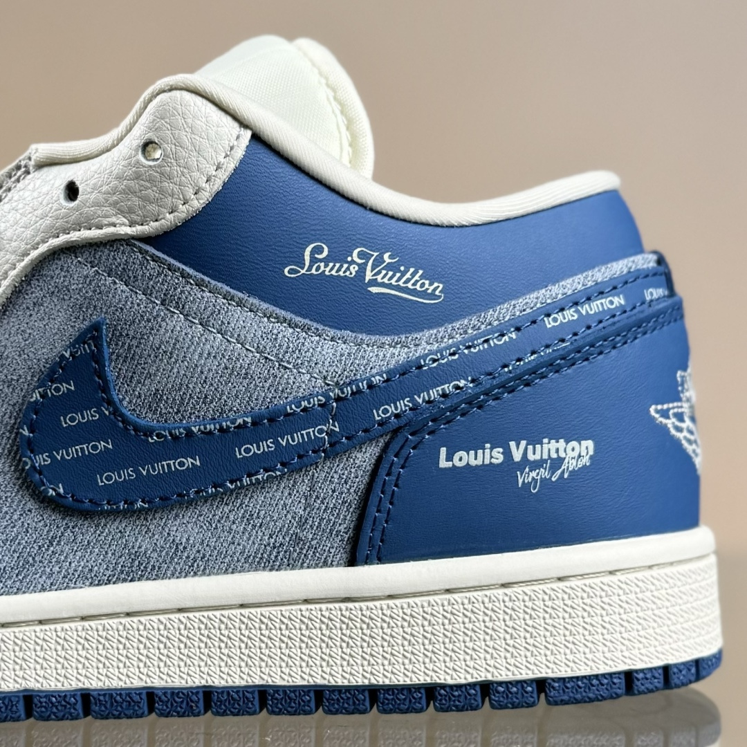 Nike Jordan Air Jordan 1 x Louis Vuitton 白蓝牛仔小勾 QD1988-003-莆田鞋,莆田鞋货源,高仿鞋,高仿鞋货源,安福档口,莆田高仿鞋,莆田鞋批发,高仿鞋批发,莆田高仿运动鞋,高仿运动鞋,莆田运动鞋 Nike Jordan Air Jordan 1 x Louis Vuitton 白蓝牛仔小勾 QD1988-003