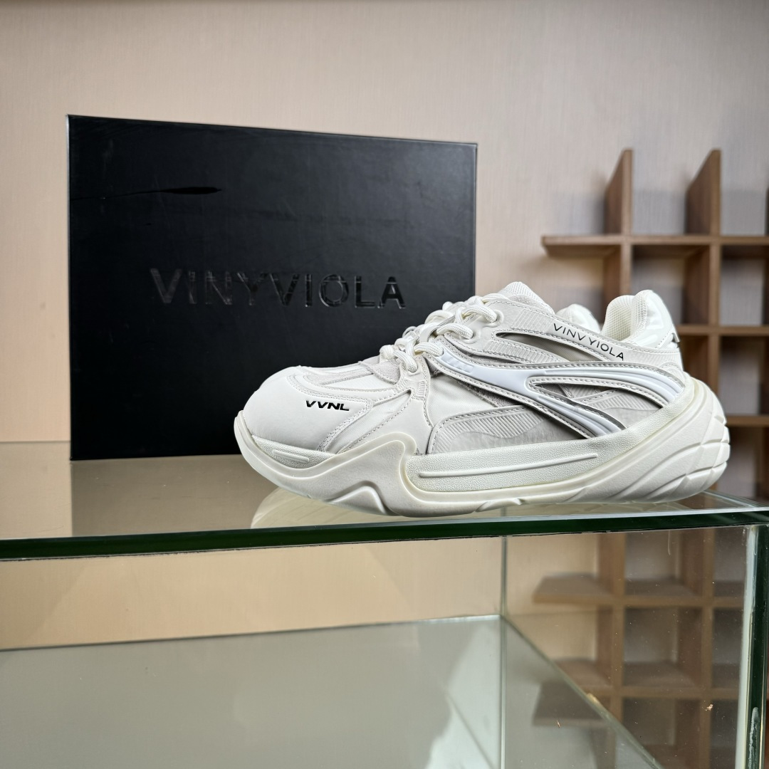 檀健次杨洋IU李知恩同款 VINYVIOLA维尼维拉 GAT系列厚底德训鞋