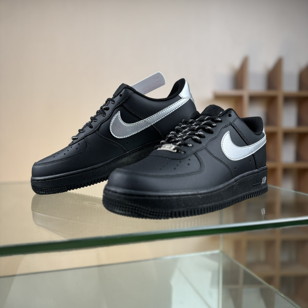 Nike Air Force 1 Low 07 黑骑士 黑银 ZH0316-125-莆田鞋,莆田鞋货源,高仿鞋,高仿鞋货源,安福档口,莆田高仿鞋,莆田鞋批发,高仿鞋批发,莆田高仿运动鞋,高仿运动鞋,莆田运动鞋 Nike Air Force 1 Low 07 黑骑士 黑银 ZH0316-125