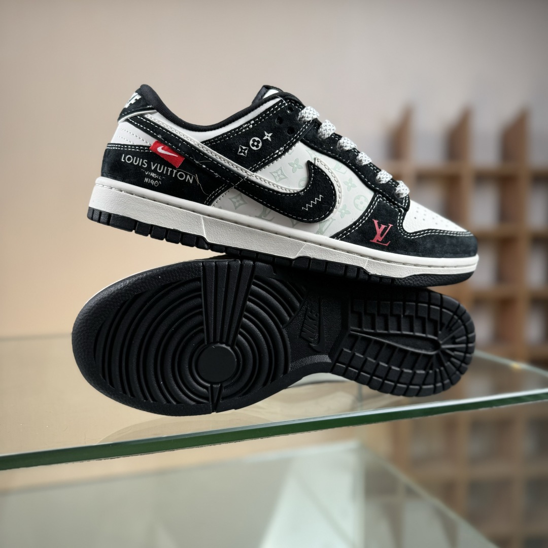 Nike SB Dunk Low x Louis Vuitton 黑白双勾满天星 CX5050-Y22-莆田鞋,莆田鞋货源,高仿鞋,高仿鞋货源,安福档口,莆田高仿鞋,莆田鞋批发,高仿鞋批发,莆田高仿运动鞋,高仿运动鞋,莆田运动鞋 Nike SB Dunk Low x Louis Vuitton 黑白双勾满天星 CX5050-Y22