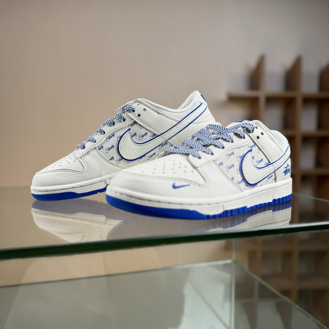 Nike SB Dunk Low x Stussy 白蓝小勾满天星 JP1628-022-莆田鞋,莆田鞋货源,高仿鞋,高仿鞋货源,安福档口,莆田高仿鞋,莆田鞋批发,高仿鞋批发,莆田高仿运动鞋,高仿运动鞋,莆田运动鞋 Nike SB Dunk Low x Stussy 白蓝小勾满天星 JP1628-022