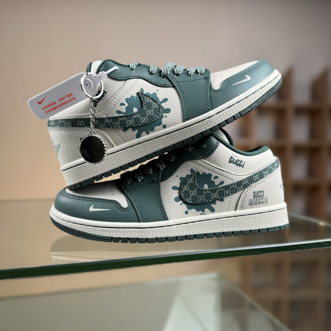 Nike Jordan Air Jordan 1 x GUCCI 绿白小勾满天星 QD1988-004