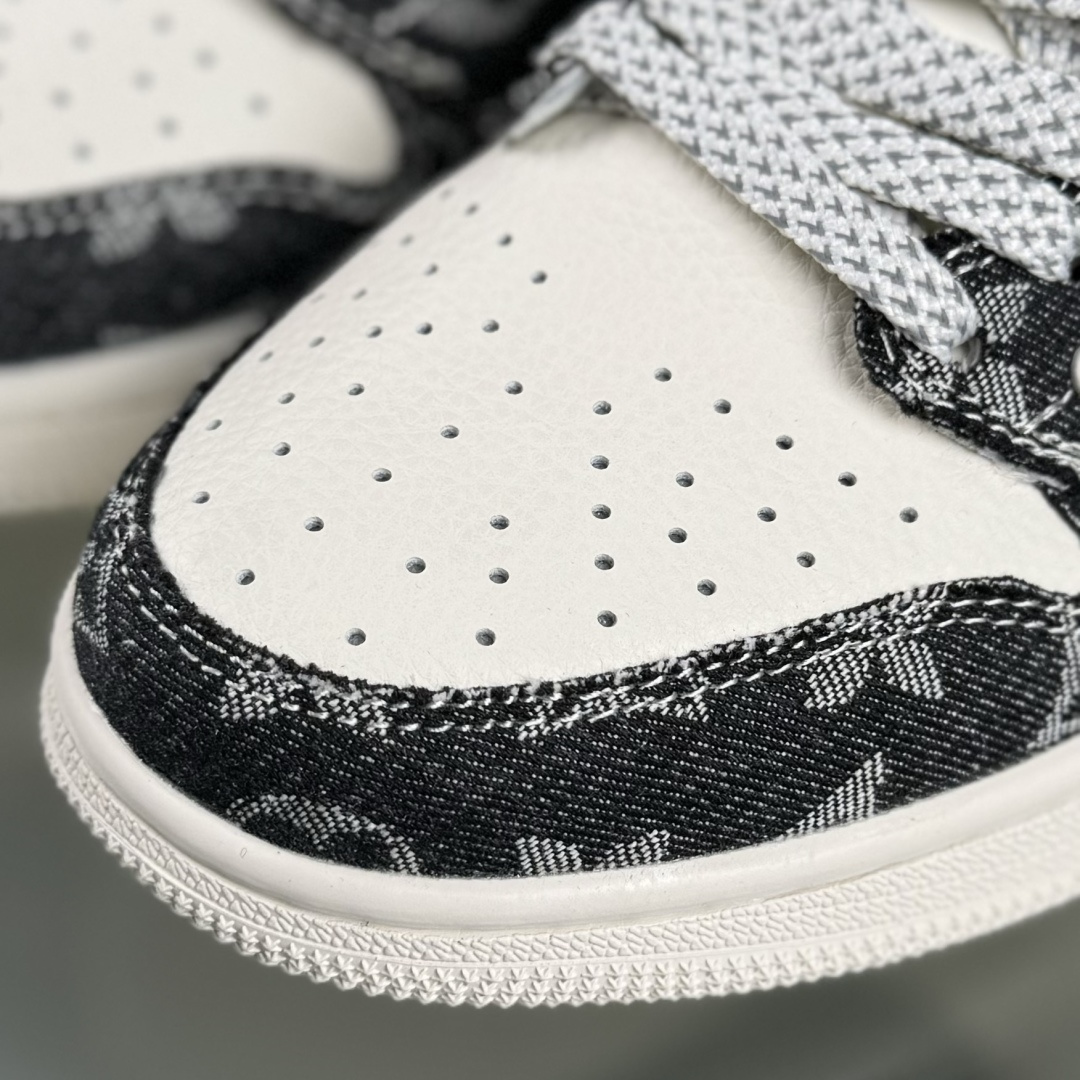 Travis Scott x Nike Air Jordan 1 Low x Louis Vuitton Air Jordan 1 Low 反转黑白牛仔满天星倒钩 CX5050-Y28 Travis Scott x Nike Air Jordan 1 Low x Louis Vuitton Air Jordan 1 Low 反转黑白牛仔满天星倒钩 CX5050-Y28