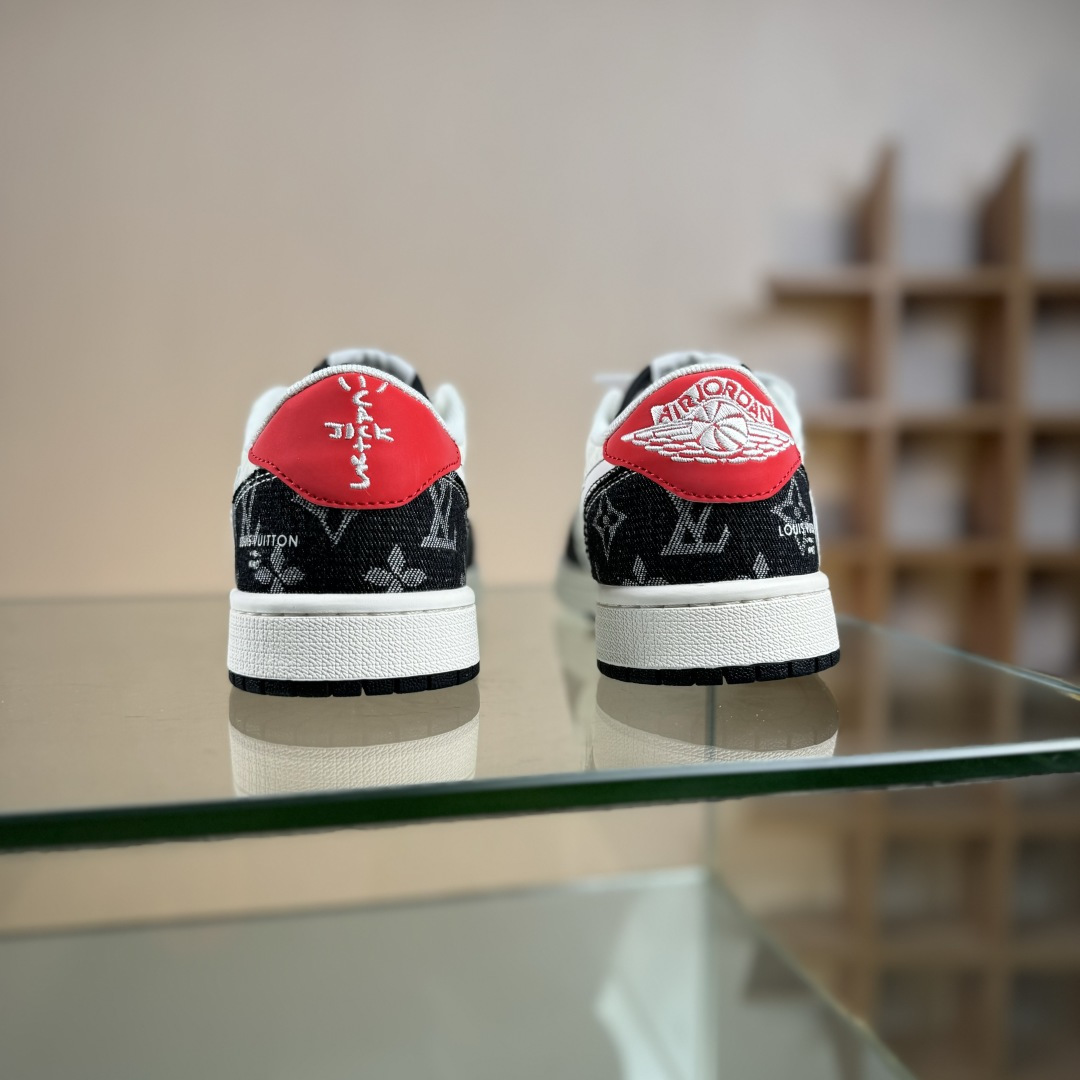 Travis Scott x Nike Air Jordan 1 Low x Louis Vuitton Air Jordan 1 Low 反转黑白牛仔满天星倒钩 CX5050-Y28 Travis Scott x Nike Air Jordan 1 Low x Louis Vuitton Air Jordan 1 Low 反转黑白牛仔满天星倒钩 CX5050-Y28