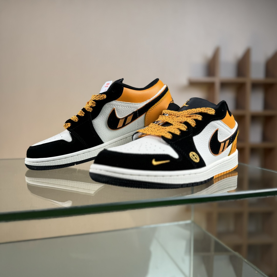 Nike Jordan Air Jordan 1 x HERMES 黑白黄小勾满天星 LJ8888-004