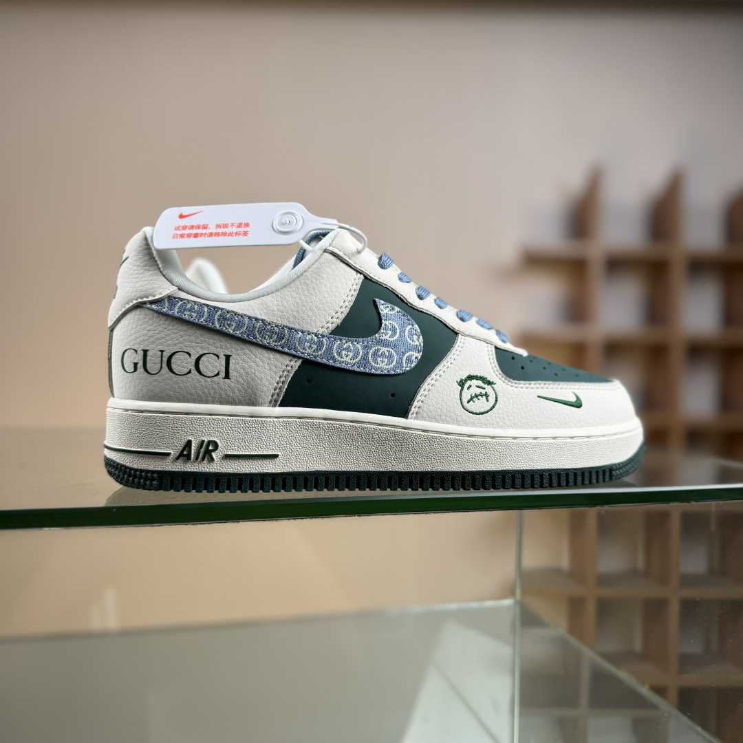 Nike Air Force 1 Low 07 x GUCCI 白绿蓝小勾 DD1982-300