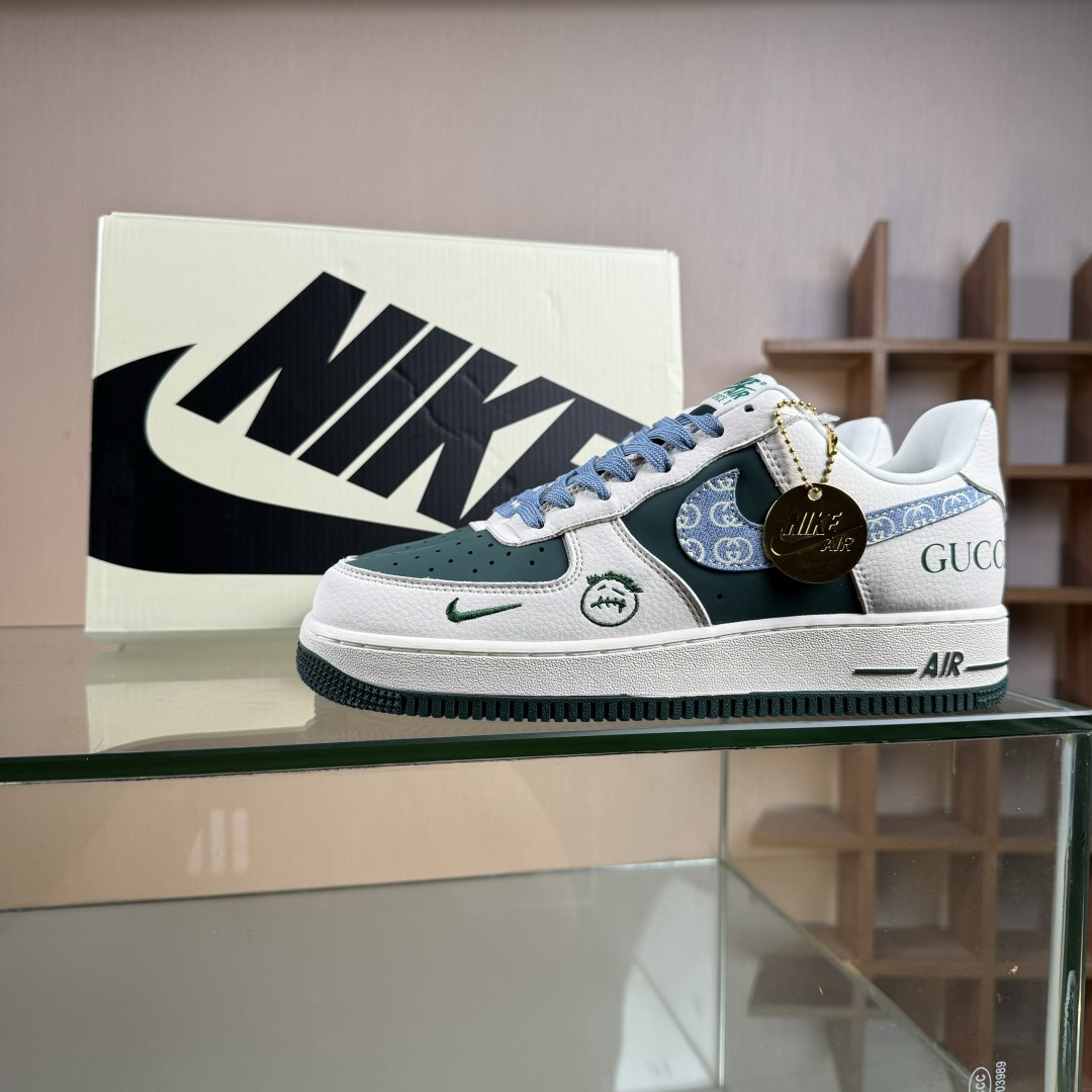 Nike Air Force 1 Low 07 x GUCCI 白绿蓝小勾 DD1982-300
