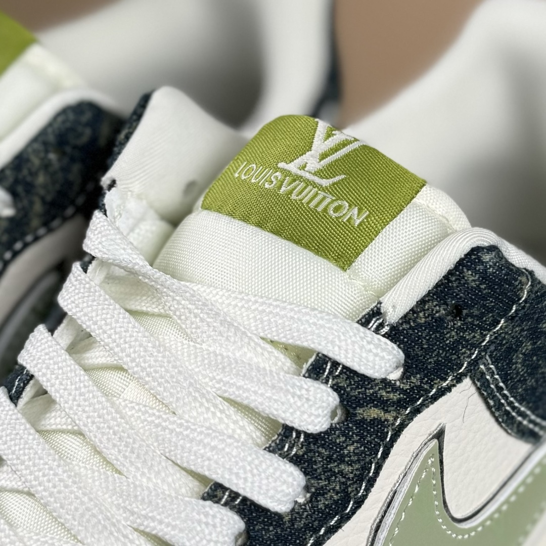 Nike Air Force 1 Low 07 x Louis Vuitton 黑白绿 DX1888-098