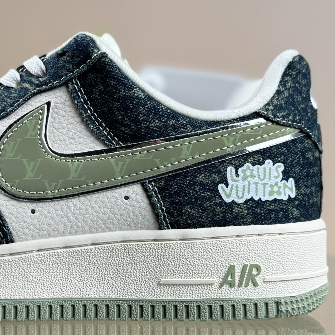 Nike Air Force 1 Low 07 x Louis Vuitton 黑白绿 DX1888-098