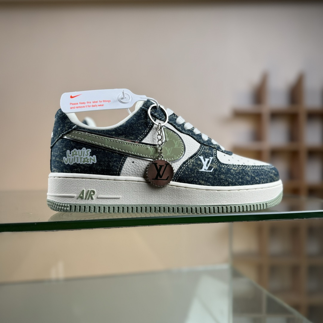 Nike Air Force 1 Low 07 x Louis Vuitton 黑白绿 DX1888-098