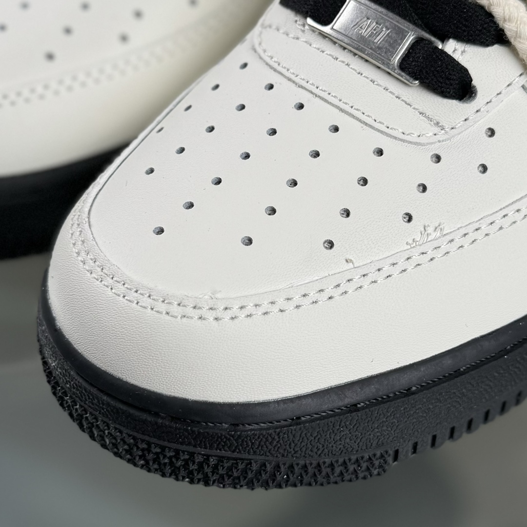 Nike Air Force 1 Low 07 科幻系列 皮革 黑武士 遨游木星 黑米 DX2920-001