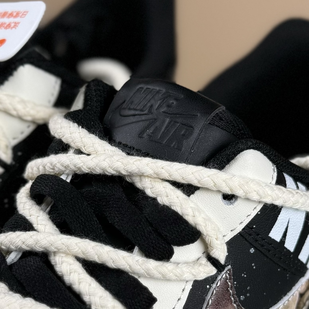 Nike Air Force 1 Low 07 科幻系列 皮革 黑武士 遨游木星 黑米 DX2920-001