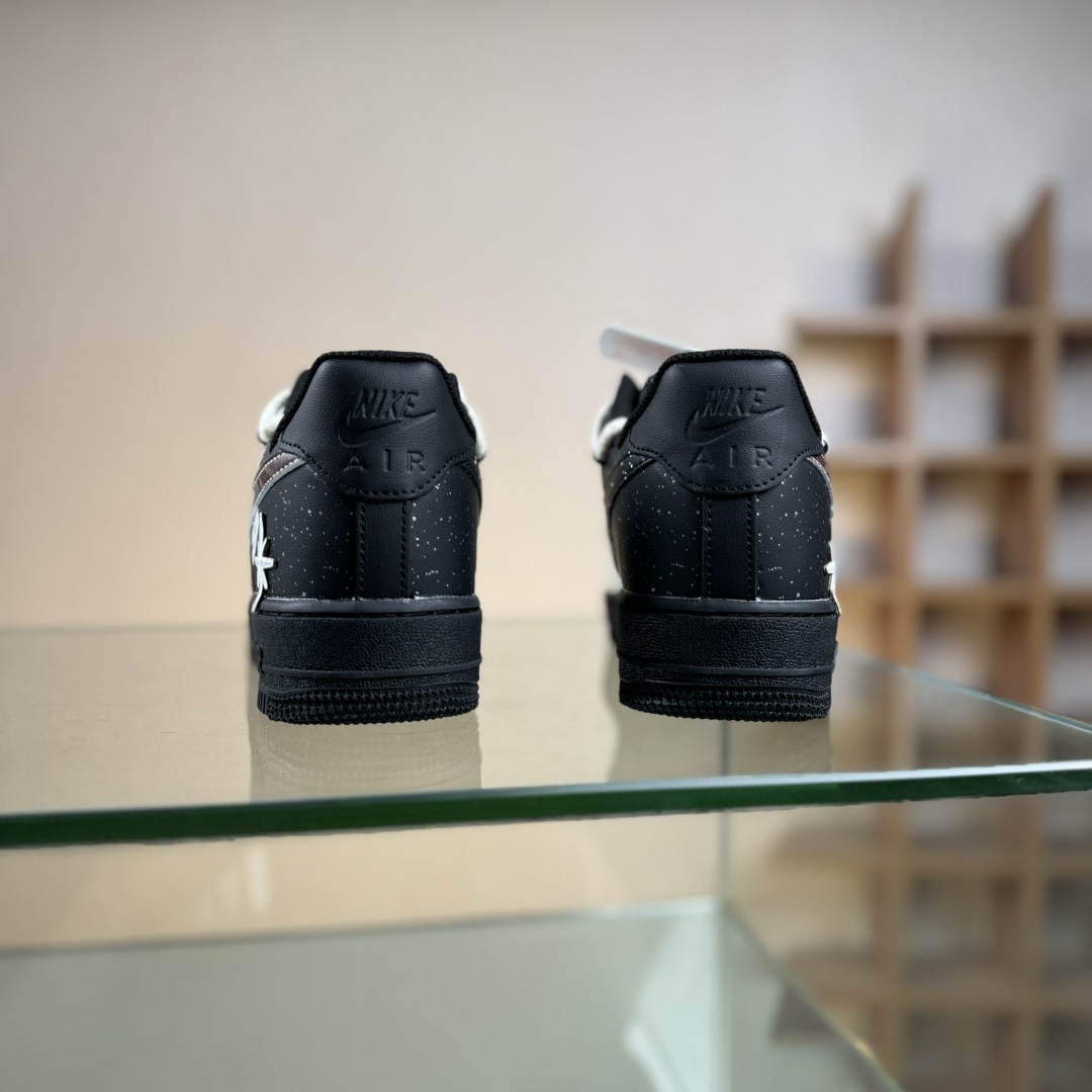 Nike Air Force 1 Low 07 科幻系列 皮革 黑武士 遨游木星 黑米 DX2920-001