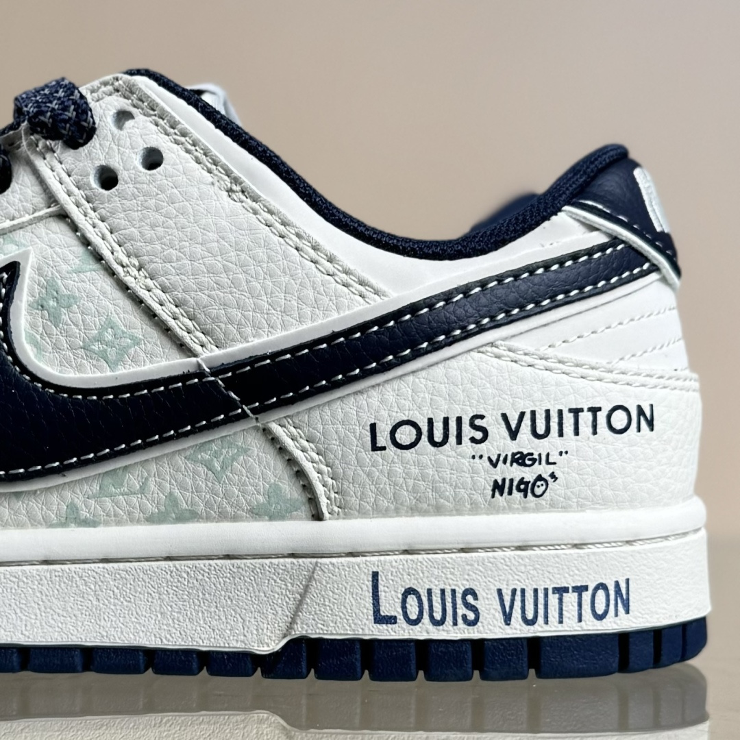 Nike SB Dunk Low LV联名 米蓝印花 周年高端定制 低帮休闲板鞋 HT5088-610