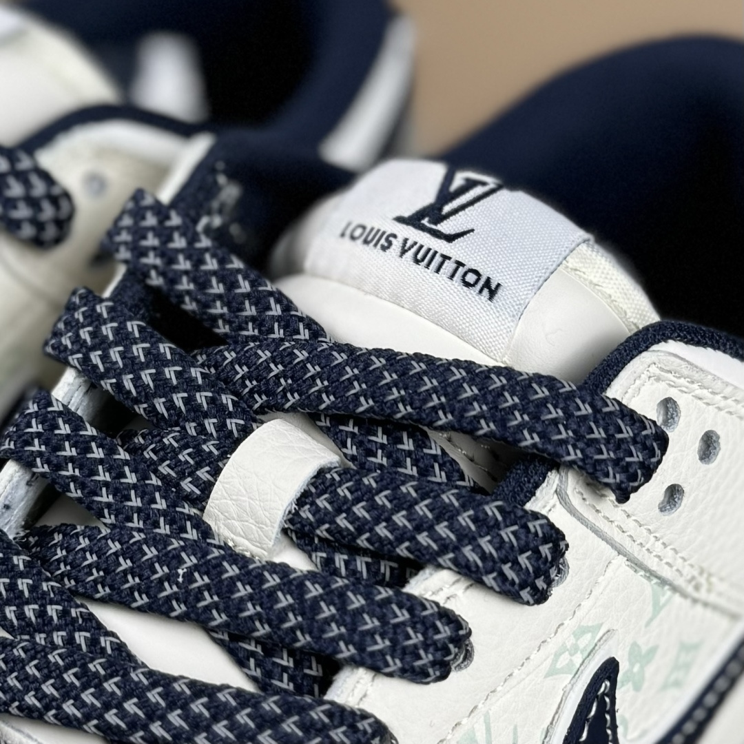 Nike SB Dunk Low LV联名 米蓝印花 周年高端定制 低帮休闲板鞋 HT5088-610